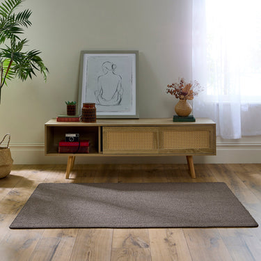 My Sculptured Waffle Texture Mink Washable Non-Slip Polypropylene Textured Rug