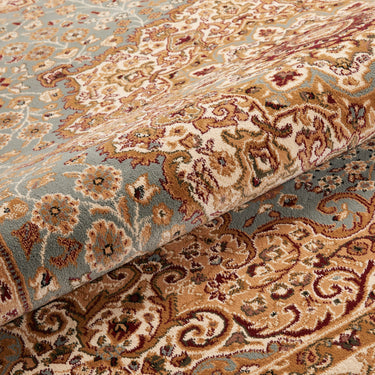 Consept Looms Grand Heritage GH101 Medallion Million Point Classic Blue Polypropylene Persian Oriental Rug