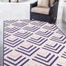 Chevron Garden Patio Picnic Travel Summer Breeze Indoor Outdoor Polypropylene Geometric Rug - Small 100x150 cm (3'4"x4'11")