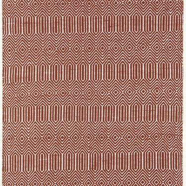 Sloan Hand Woven Flatweave Ethnic Rug or Runner in Marsala Earthy Red