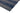 Ives Hand Woven Chenille Flatweave Natural Waves Heringbone Rug in Navy Blue
