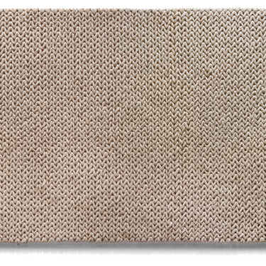 Fusion Luxury Soft Hand Woven Braided Wool Rug in Oyster