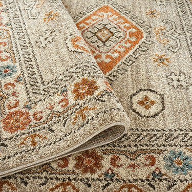 Cashmere 5567 Grey Oriental Traditional Floral Kilim Hallway Runner Rug