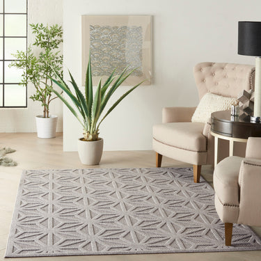 By Cozumel Garden Patio Trellis Living Bathroom Hand-Carved Polypropylene Abstract Geometric Rug