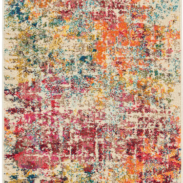 Celestial CES13 Modern Abstract Pictorial Pink Multicolour Rug by Nourison