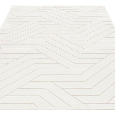 Consept Looms Maze MAZ101 Ivory By Concept Geometric Textured Modern Rug