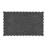 My Eco-Rib Cross Hatch Grey Doormat 45x75
