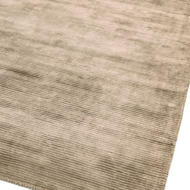 Bellagio Modern Plain Loop Striped Shiny Viscose Hand Woven Taupe Rug