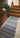 Origins Fine Stripes Hand Loom Woven Wool Rug Halway in Blue Beige - 67x200cm (2'2''x6'7'') Runner