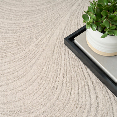 DKNY Central Park West CEP02 Swirl Pattern Jute Abstract Modern Rug
