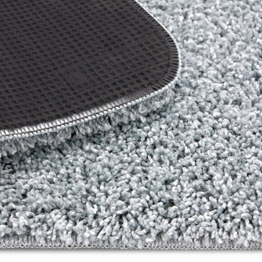 My Mat My Fleck Blue Washable Non-Slip Polypropylene Shaggy Rug