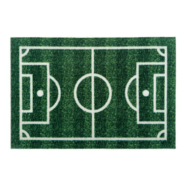 My Nylon Pattern Football Pitch Washable Non-Slip Rug 65x100 cm