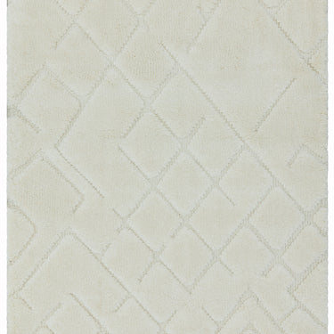Asiatic London Ariana AR04 Vanilla Boho Fringed Harmony Soft Cream Polypropylene Shaggy Moroccan Textured Rug