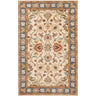 Caesar Traditional Hand Tufted Wool Vintage Oriental Brown, Dusty Sage & Denim Rug - Medium Plus 122x183 cm (4' x 6')