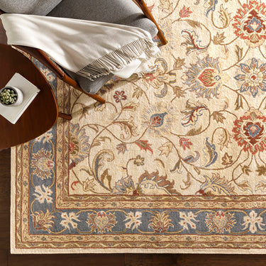 Caesar Traditional Hand Tufted Wool Brown Rug