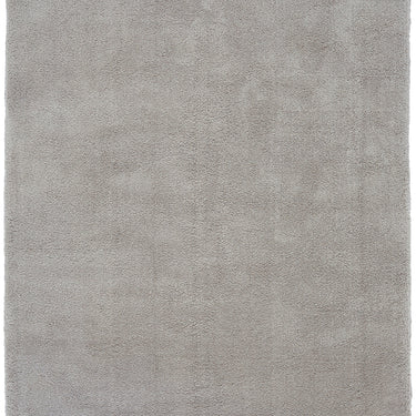 Lulu Soft Touch Plain Shaggy Rug in Silver Grey
