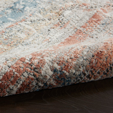 Rustic Textures RUS11 Modern Abstract Hallway Runner in Multi Colours