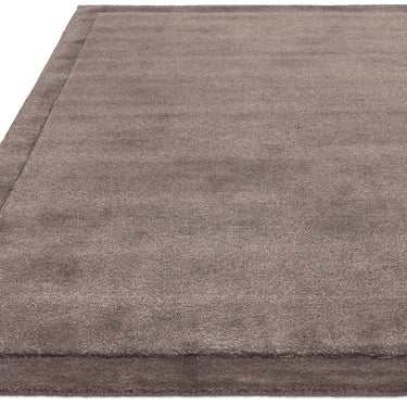 Asiatic London Rise Soft Silky Shiny Charcoal Grey Hand-Carved Wool Viscose Cotton Rug
