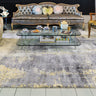 Gatsby Modern Abstract Shiny Viscose High Quality Hand Woven Gold Rug - Medium 120x170 cm (4'x5'6")