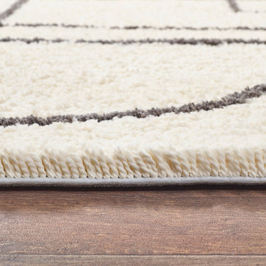 Origins Artisan Picasso Art Design Soft Shaggy White/Grey Rug