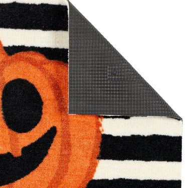 My Nylon Pattern Pumpkin Stripe Washable Non-Slip Striped Rug 50x75 cm