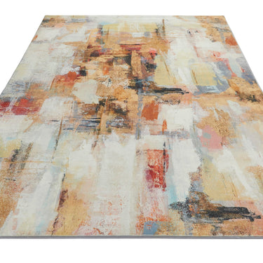 Consept Looms Lux LUX03 Machine Multicolour Washable Non-Slip Abstract Geometric Rug