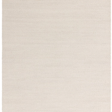 Zander Hand Woven Chunky Boucle Wool Plain Ivory Rug