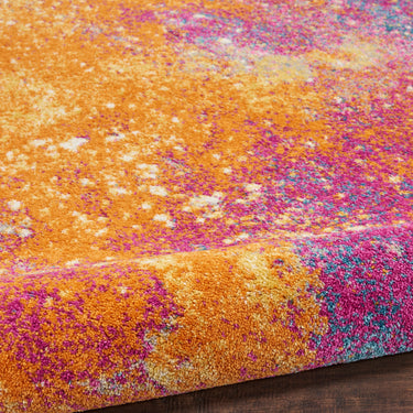 Passion PSN10 Sunburst Abstract Rug Modern Living Room Bedroom Bright Multi Colours Rug