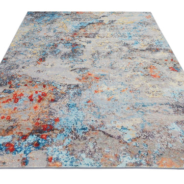 Consept Looms Lux LUX01 Machine Multicolour Washable Non-Slip Abstract Geometric Rug