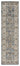 553A2 Classic Blue Traditional Vintage Textured Bordered Hallway Runner Rug
