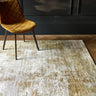 Gatsby Modern Abstract Shiny Viscose High Quality Hand Woven Autumn Yellow Gold Rug - Medium 120x170 cm (4'x5'6")