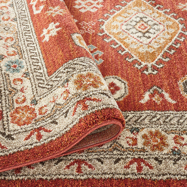 Cashmere 5567 Red Oriental Traditional Floral Kilim Hallway Runner Rug