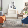 Starry Nights STN11 Grey Blue By Cotton Persian Traditional Vintage Rug - 160 x 221 cm (5'3"x7'3")