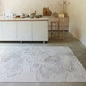 Seville Setas Short Pile Touch Silky Beige Natural Abstract Modern Soft Rug - Medium 120x180 cm (4'x6')