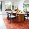 Asiatic London Beau Mermalade Orange Short Pile Cotton Chenille Abstract Rug - Medium 120x170 cm (4'x5'6")