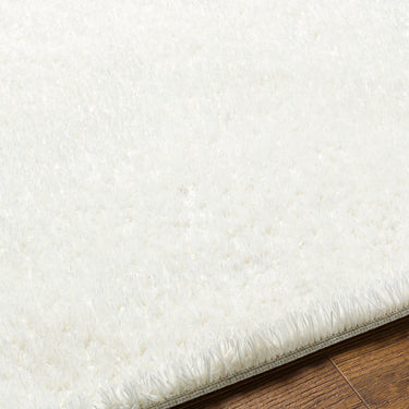 Cloudy Shag Solid Color Plush Soft Pile White Rug