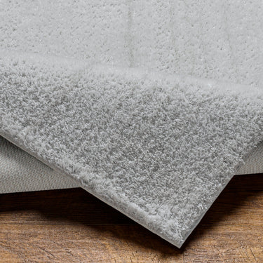 Cloudy Shag Solid Color Plush Soft Pile Grey Rug