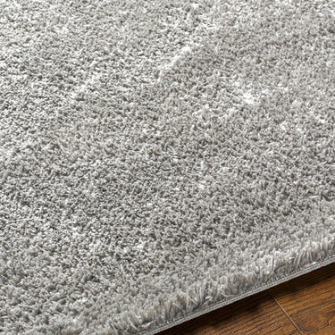 Cloudy Shag Solid Color Plush Soft Pile Grey Rug