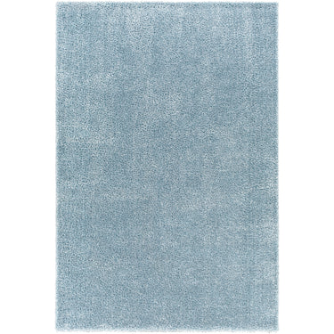 Cloudy Shag Solid Color Plush Soft Pile Blue Rug