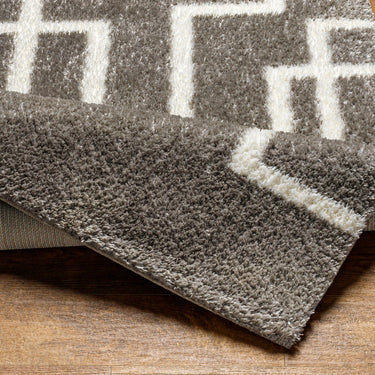 Cloudy Shag Modern Soft Plush Pile Grey Rug