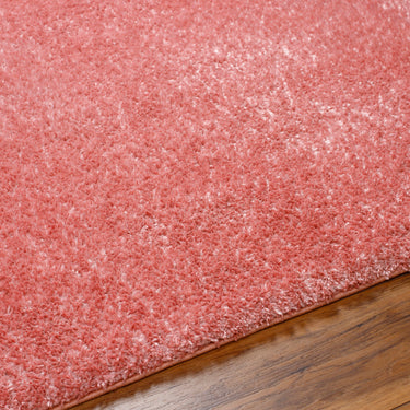 Cloudy Shag Solid Color Plush Soft Pile Pink Rug