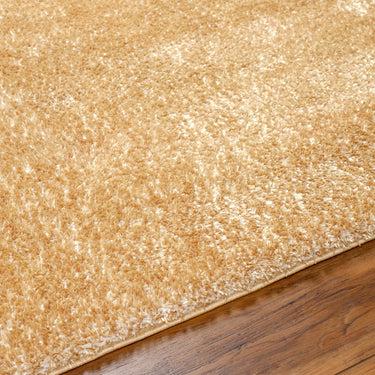 Cloudy Shag Solid Color Plush Soft Pile Yellow Rug