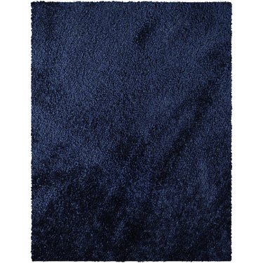 Cloudy Shag Solid Color Plush Soft Pile Blue Rug