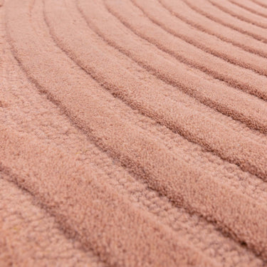 Hague Modern Hand Made Wool Rug in Blush Pink