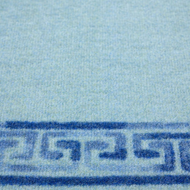 Dip and Drip Bathroom Greek Key Border Washable Non-Slip Bordered Rug 50x75 cm