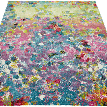 Consept Looms Art108 Multi Pictorial Pop Multicoloured Polypropylene Abstract Floral Rug