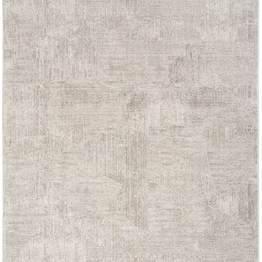 Calvin Irradiant IRR01 Silver Abstract Geometric Textured Rug