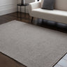 Finley Plain Hand Made Wool Polyester Organic Textured Modern Grey Rug - Medium 120x170 cm (4'x5'6")