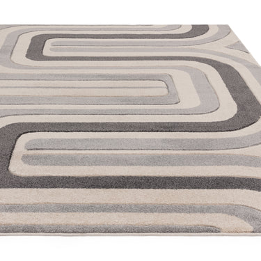 Asiatic London Sketch Contour Retro Living Hand-Carved Polypropylene Abstract Geometric Rug