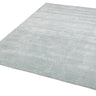 Darcy Stone Blue Striped Luxury By Katherine Hand-Woven Wool Viscose Geometric Rug - Small 80x120 cm (2'6"x4')